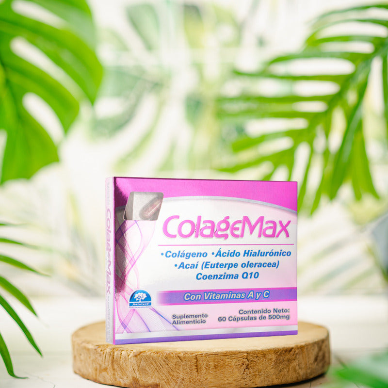 Colagemax Colágeno 500 Mg 60 Cápsulas Suplemento Natutech N/a