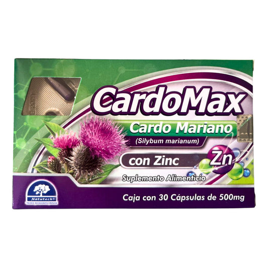 Cardomax Caja Con 30 Cápsulas De 500 Mg Natutech Sin Sabor