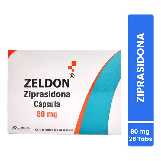 Zeldon Ziprasidona Caja Con 28 Caps. 80 Mg Aurovida