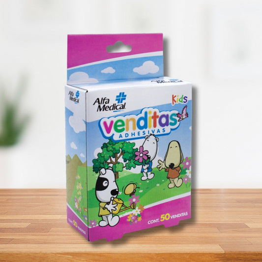 Alfa Medical Venditas Adhesivas Kids 50 Piezas Rosa