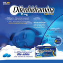 Difenhidramina 25 Mg 2 Cajas Con 10 C/u Cápsulas Gelpharma