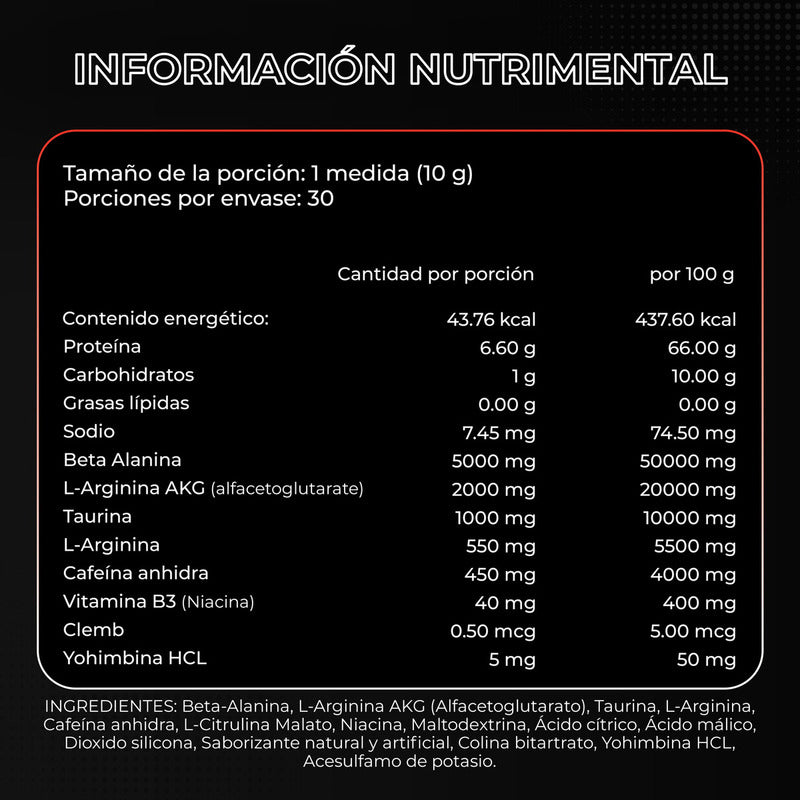 Preentrenador Workout Hiroshima + Clemb Oxido 30 Servicios Sabor Uva