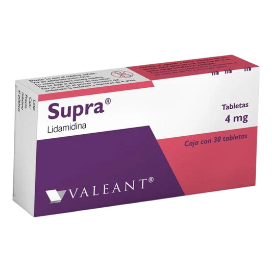 Supra Lidamidina 4 Mg Valeant Con 30 Tabletas