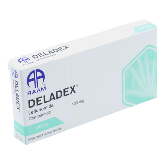 Deladex Leflunomida 100 M, Caja Con 3 Comprimidos - Raam