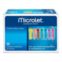 Contour Microlet Lancetas Caja Con 25 Lancetas