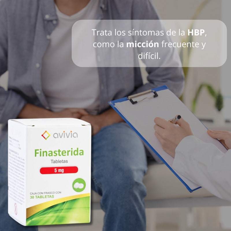 Avivia Finasterida 5mg 2 Frascos Con 30 Tabletas C/u