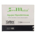 Jeringa De 1 Ml Con Aguja 22g X 32 Mm 100 Pzas Jayor 1 Ml