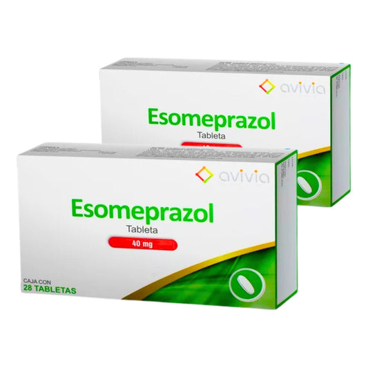 Esomeprazol 40 Mg 2 Cajas Con 28 Tabletas C/u Avivia