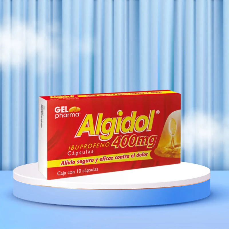 Algidol 400 Mg 3 Cajas 10 Cápsulas C/u Gelpharma