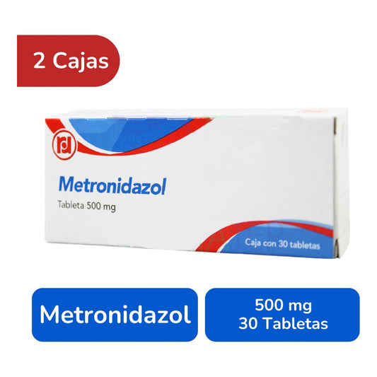Metronidazol 500 Mg 2 Cajas 30 Tabletas C/u Randall