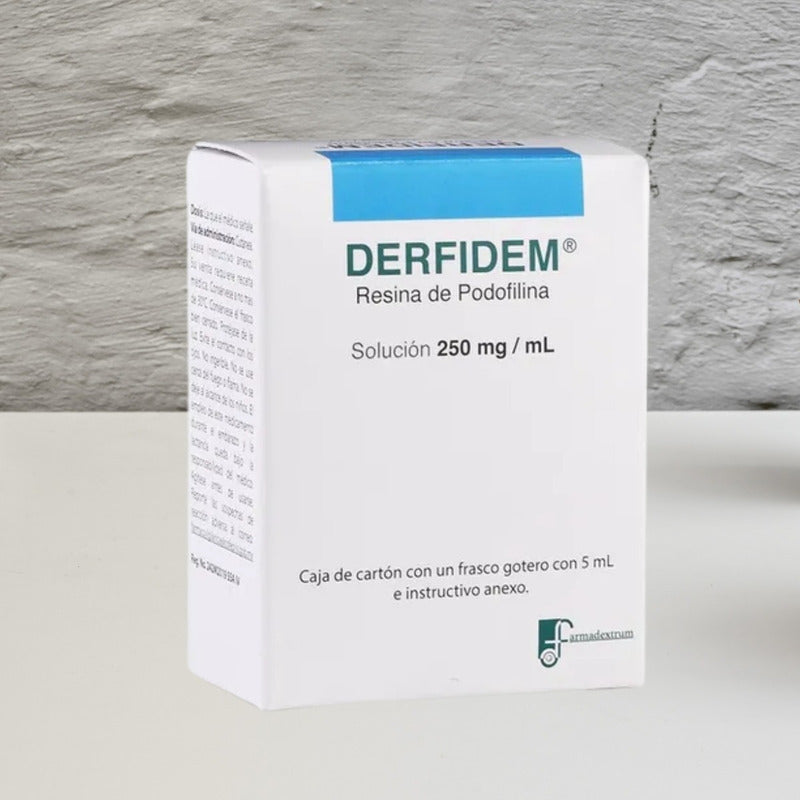 Derfidem Resina De Podofilina 250mg Frasco 5 Ml Farmadextrum