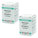 Traxacord 500 Mg / 5 Ml 2 Frascos Solución Inyectable