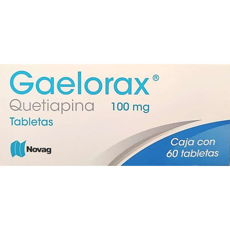 Gaelorax Quetiapina 100 Mg, 60 Tabletas