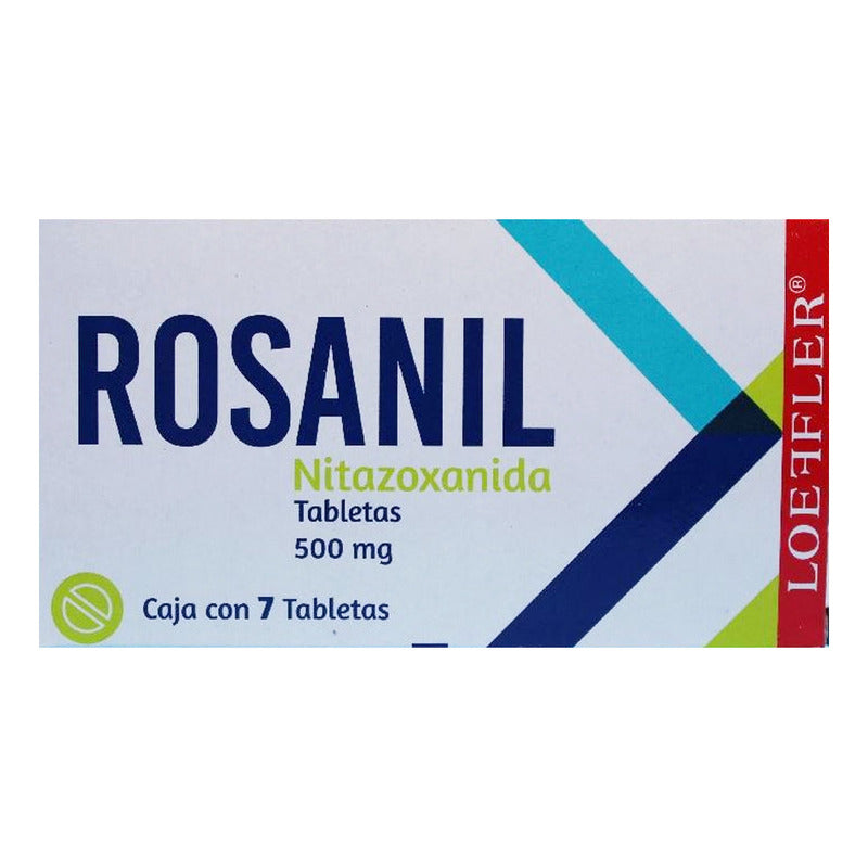 Rosanil Rosanil Nitazoxanida 500 Mg Caja C/7 Tabletas - Loeffler, S.a. De C.v.