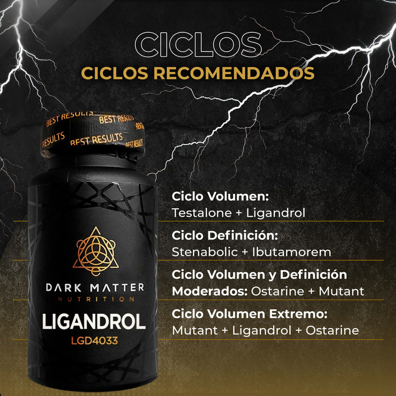 Ligandrol Sarms Aumento Masa Muscular Volumen Dark Matter 60 Tabs 30 Servicios Sabor Neutro