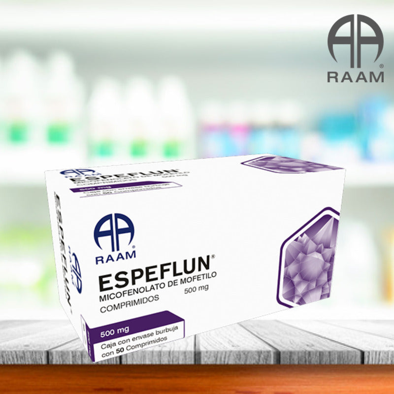 Espeflun Comprimido 500 Mg, 50 Comprimidos