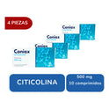 Coniax Citicolina 500 Mg 4 Cajas 10 Comprimidos Maver