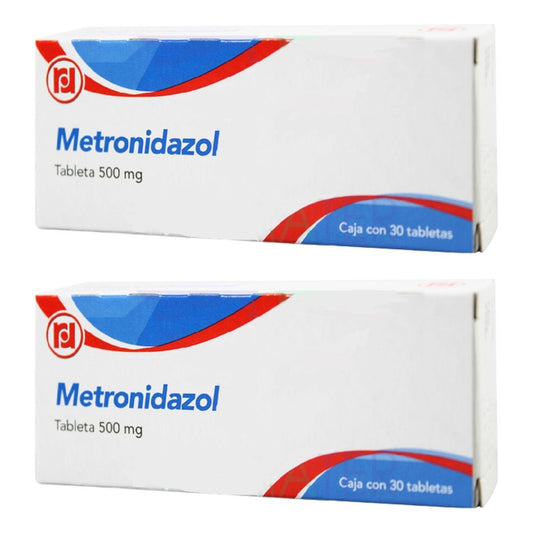 Metronidazol 500 Mg 2 Cajas 30 Tabletas C/u Randall