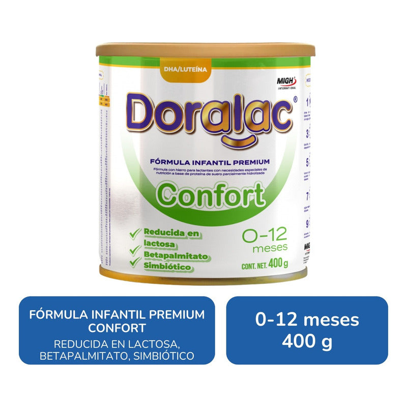 Doralac Confort Fórmula Infantil Premium 400 G 0 - 12 Meses Sin Sabor