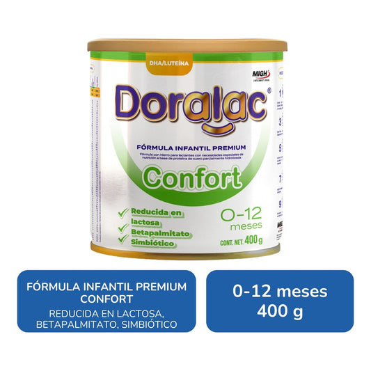 Doralac Confort Fórmula Infantil Premium 400 G 0 - 12 Meses Sin Sabor