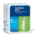 Contour Plus 50 Tiras Reactivas Para Glucómetro Blanco