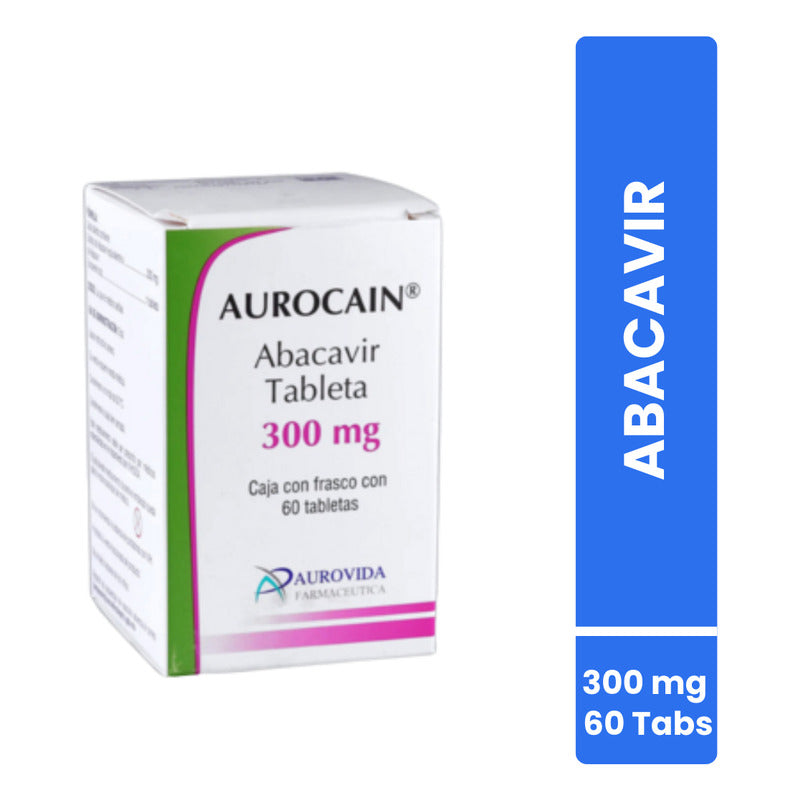Aurocain Abacavir Frasco Con 60 Tabs. 300 Mg Aurovida