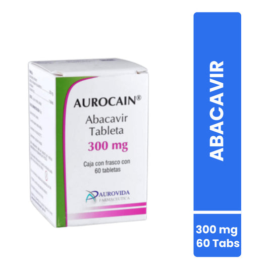 Aurocain Abacavir Frasco Con 60 Tabs. 300 Mg Aurovida