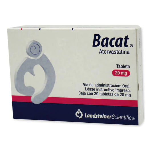 Bacat Tabletas 20 Mg, 30 Tabletas