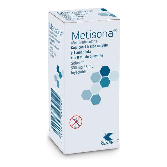 Kener Metisona Metilprednisolona Solución 500 Mg/ml Inyec.