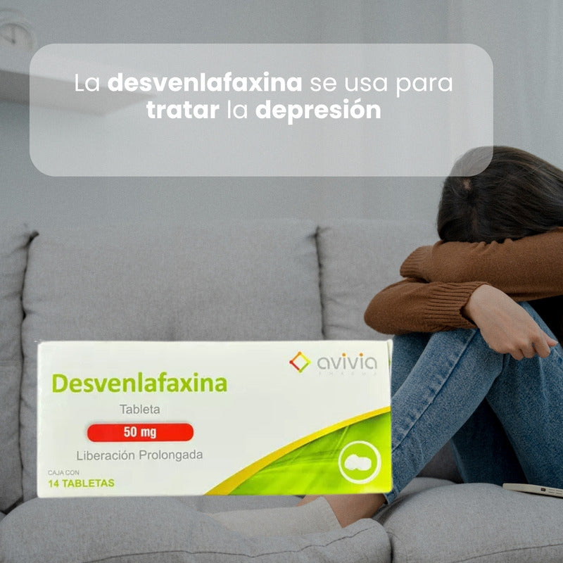 Desvenlafaxina 50 Mg 4 Cajas Con 14 Tabletas C/u Avivia