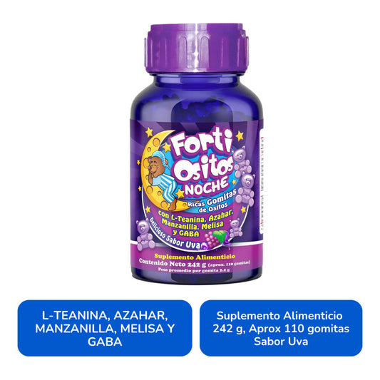 Forti Ositos Noche Vitaminas Infantil 242 G Uva Natutech Uva