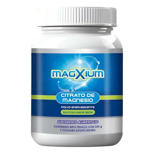 Magxium Citrato De Magnesio Polvo Efervescente 250g Limón Limón