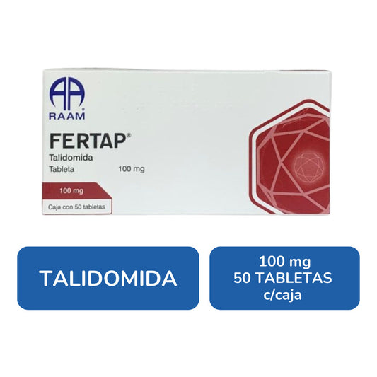 Fertap Talidomida 100 Mg Caja Con 50 Tabletas Raam