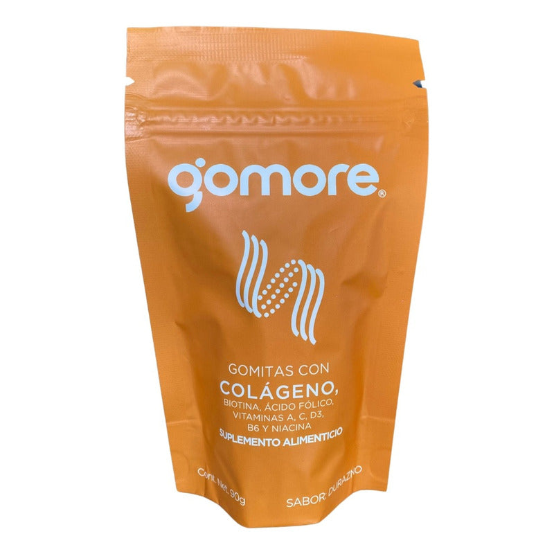 Gomore Gomitas Con Colágeno 3 Bolsas 90 G C/u Durazno