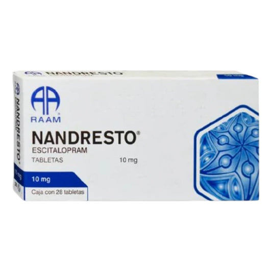 Nandresto Escitalopram 10 Mg, 28 Tabletas Raam