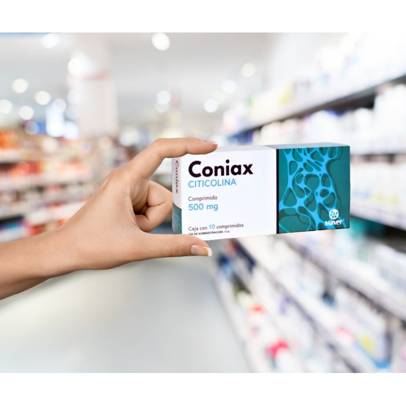 Coniax Citicolina 500 Mg Maver 4 Cajas 10 Comprimidos C/u