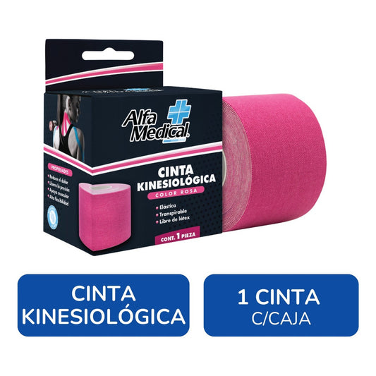 Alfa Medical Cinta Kinesiológica Color Rosa 1 Pieza Rosa Chicle