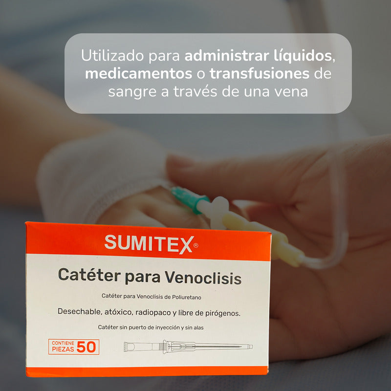 Catéter P/venoclisis 18g Caja Con 50 Unidades Sumitex Jayor