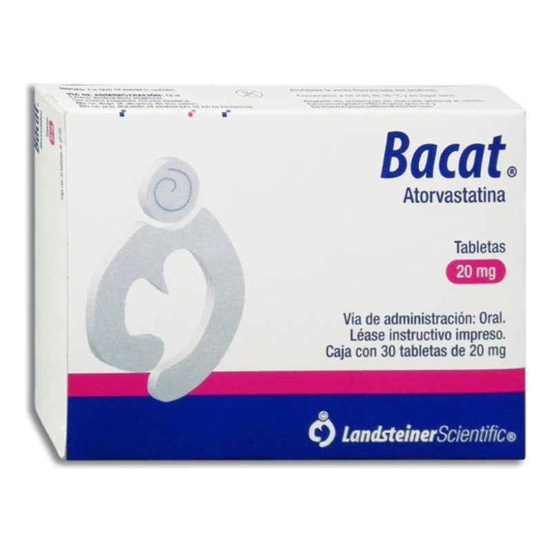 Bacat Atorvastatina 20mg Caja Con 30 Tabletas