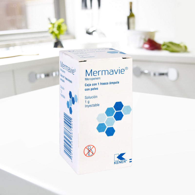 Mermavie Meropenem Solución Inyectable 1g 1 Frasco Ámpula