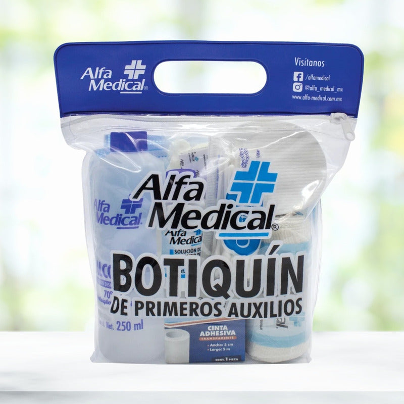 Botiquín Primeros Auxilios Grande Con 36 Piezas Alfa Medical