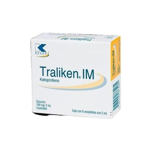 Traliken Im Solución Inyectable 100 Mg/2 Ml, 6 Ampolletas 2 Ml