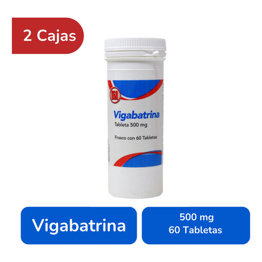 Vigabatrina 2 Frascos Con 500mg 60 C/u Tabletas Randall