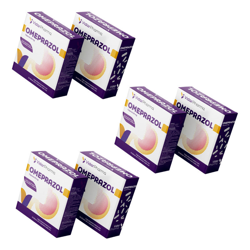 Omeprazol 6 Cajas Despachadoras Con 16 Blíster Dobles C/u