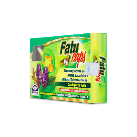 Fatu Caps, 30 Capsulas De 500 Mg, Natutech Sabor Sin Sabor