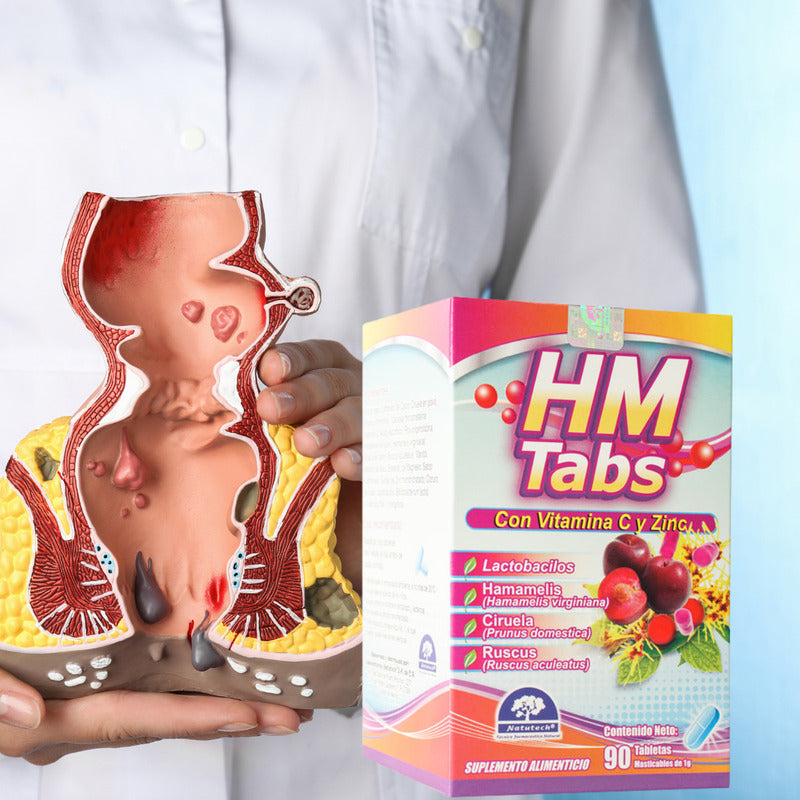 Hm Tabs Lactobacilos /ruscus /hamamelis 90 Tabs 1g Natutech Sin Sabor