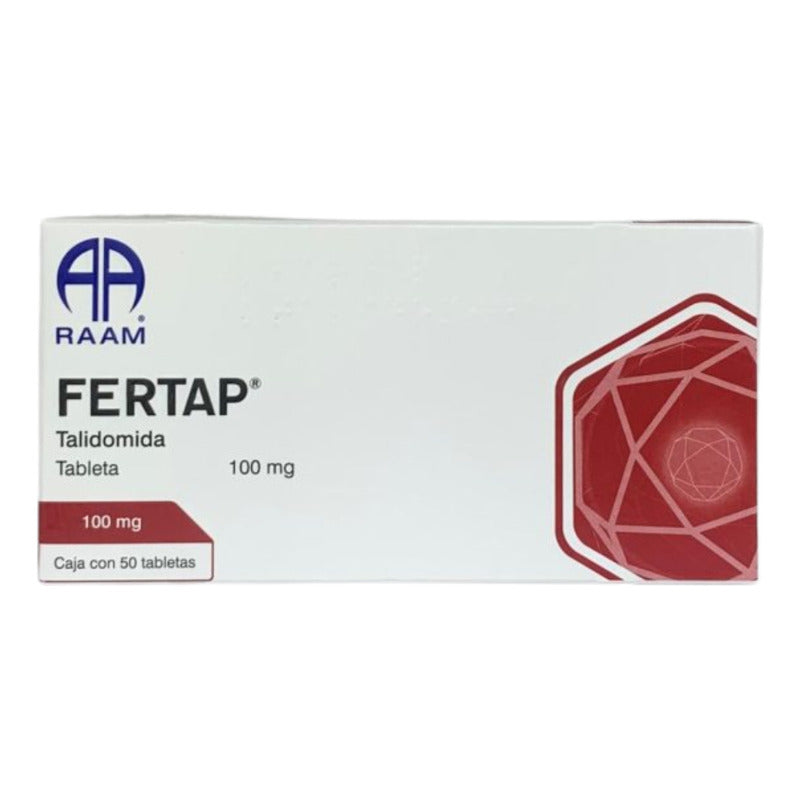 Fertap Talidomida 100 Mg Caja Con 50 Tabletas Raam