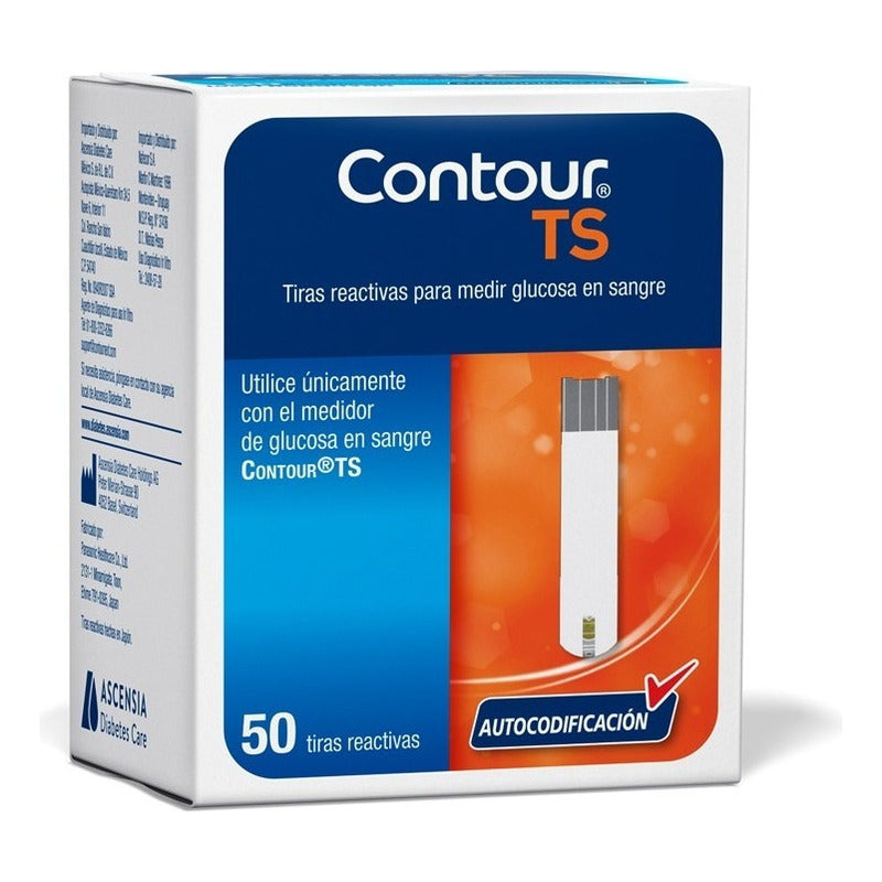 Contour Ts Tiras Caja Con 50 Para Glucómetro