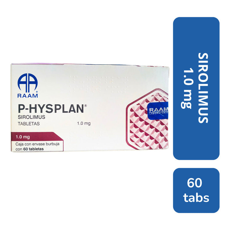 P-hysplan Sirolimus Caja Con 60 Tabletas Raam Sin Sabor