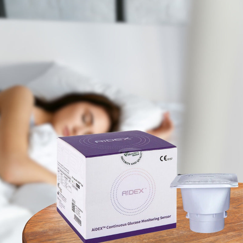 Sensor De Repuesto Aidex Monitor Continuo De Glucosa Beige